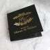 Transparent  Acrylic Invitation Card With Hard Cover Black Invitation Card